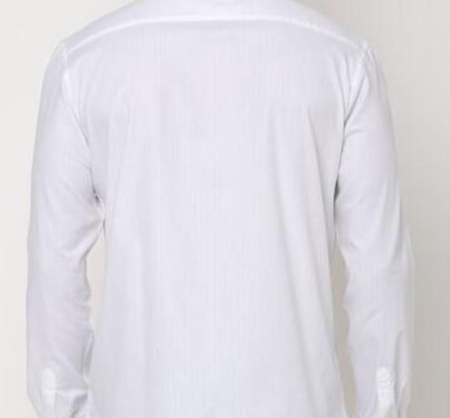 Men's Solid Satin Stylish Casual Shirt White - Bazaarika