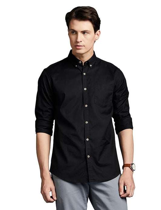 Mens Cotton Full Sleeves Shirts Pack of 1 - Bazaarika